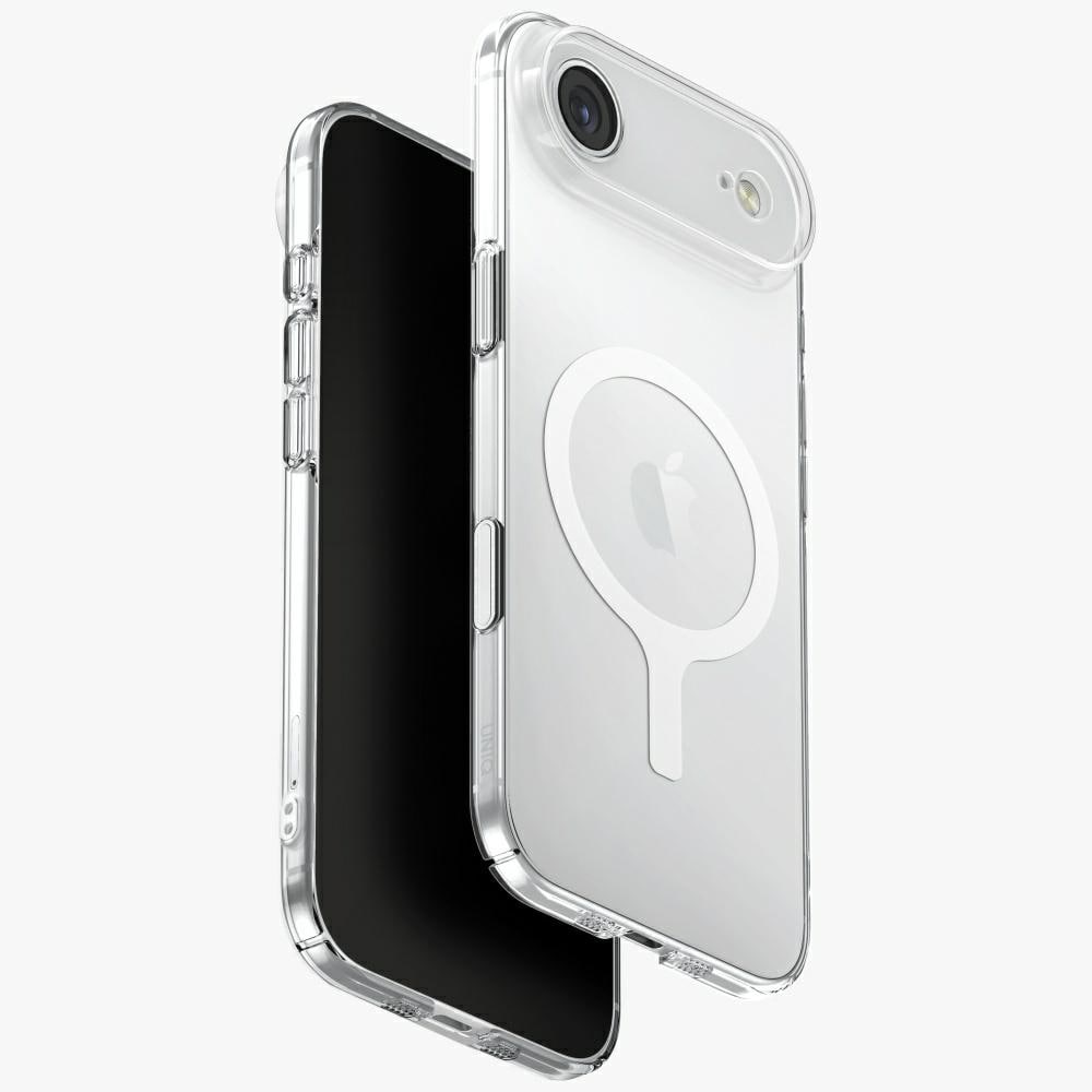 Uniq Airsuit-etui til iPhone 17 Air Magclick-opladning - gennemsigtig
