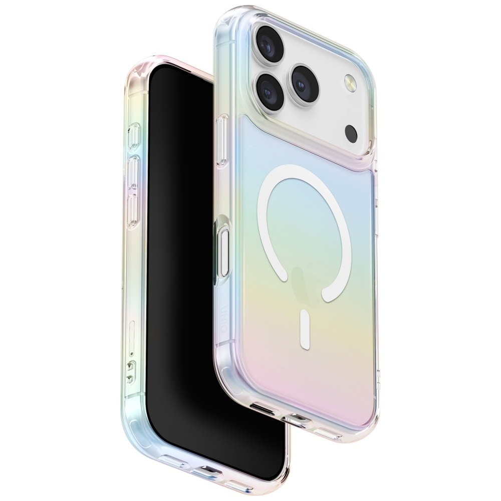 Uniq Iridescia Magclick-opladningsetui til iPhone 17 Pro - flerfarvet