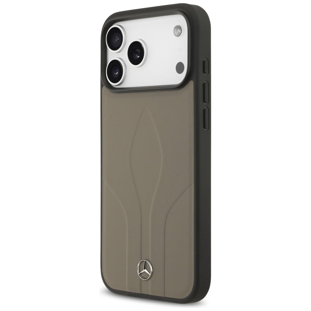 Mercedes The Move MagSafe-etui i læder til iPhone 17 Pro Max - Beige
