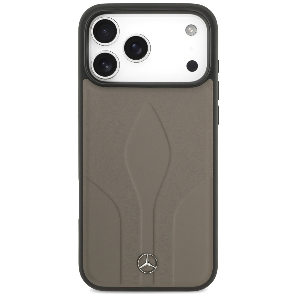 Mercedes The Move MagSafe-etui i læder til iPhone 17 Pro Max - Beige