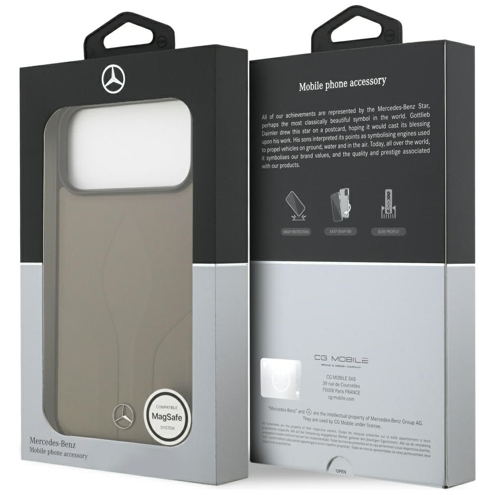 Mercedes The Move MagSafe-etui i læder til iPhone 17 Pro Max - Beige