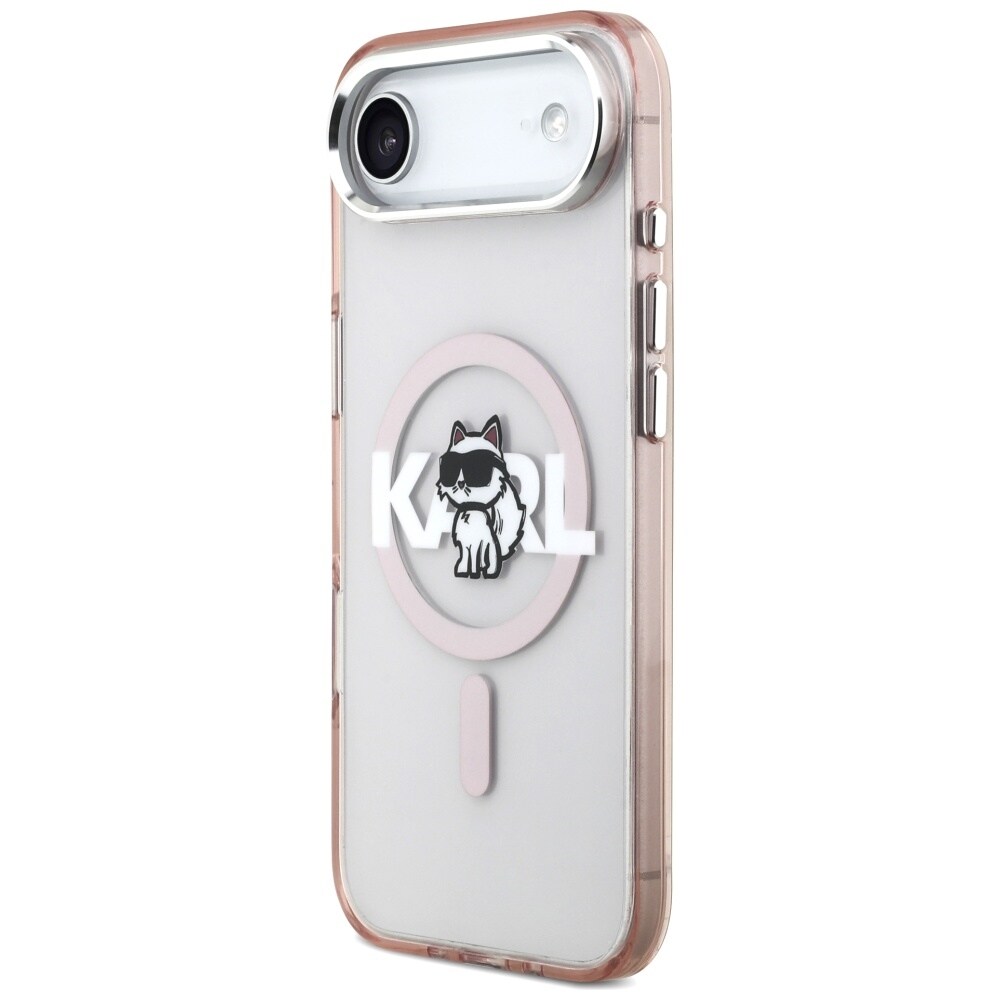 Karl Lagerfeld IML Choupette Sketch Logo MagSafe-etui til iPhone 17 Air - Pink
