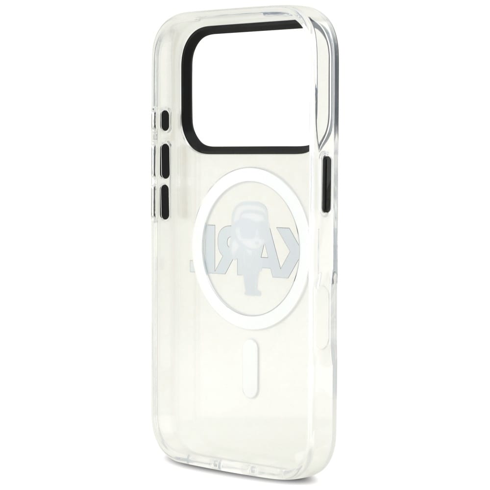 Karl Lagerfeld IML Karl Sketch Logo MagSafe-etui til iPhone 17 Pro - Transparent