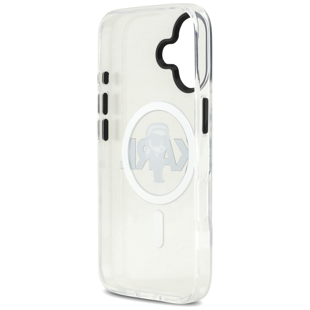 Karl Lagerfeld IML Karl Sketch Logo MagSafe-etui til iPhone 17 - Gennemsigtig