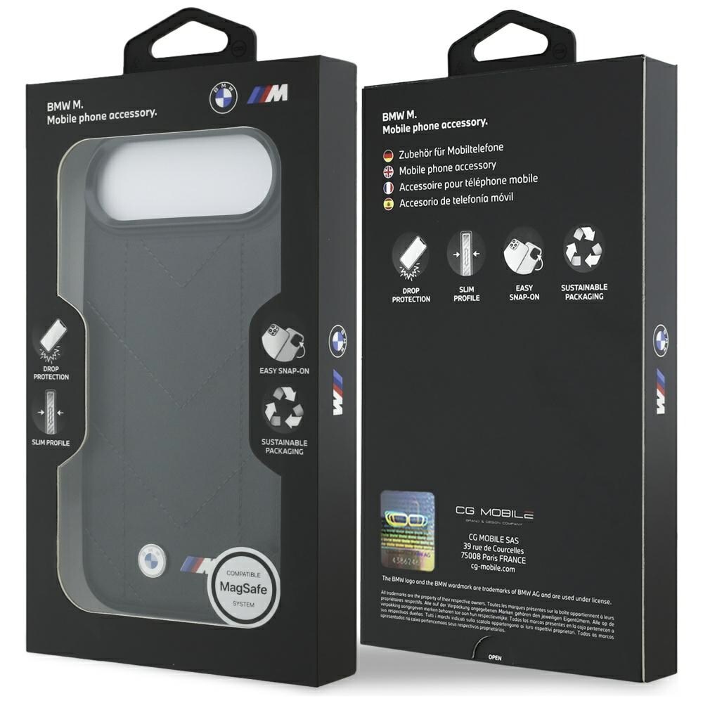 BMW M Quiltet logo MagSafe-etui til iPhone 17 Air - Sort