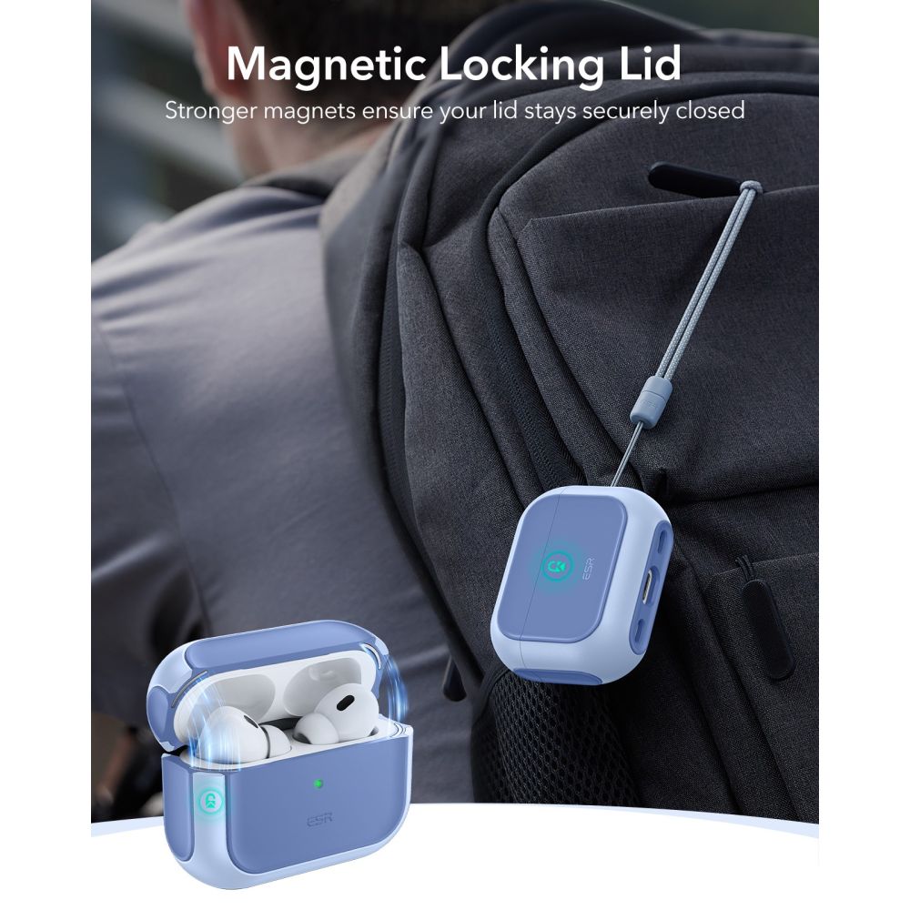 ESR Orbit Halolock MagSafe-etui til AirPods Pro - blå
