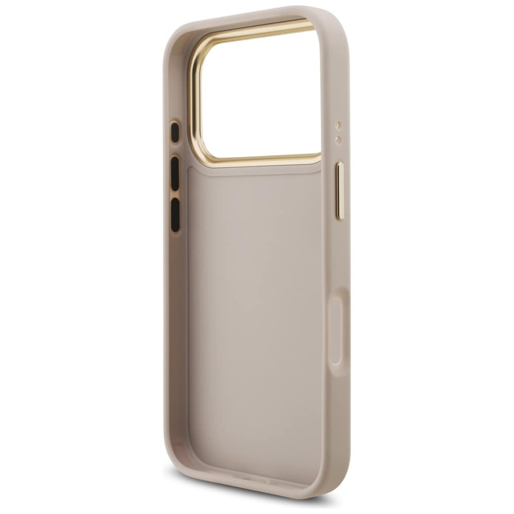 Guess 4G Big 4G Classic Logo Big Strap Metal Buttons Case til iPhone 17 Pro - Pink