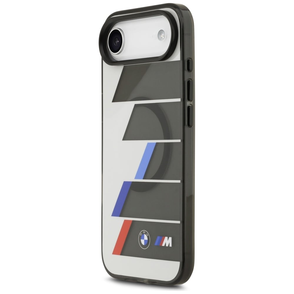 BMW M IML Metal Buttons Tricolor Lines MagSafe-etui til iPhone Air - grå