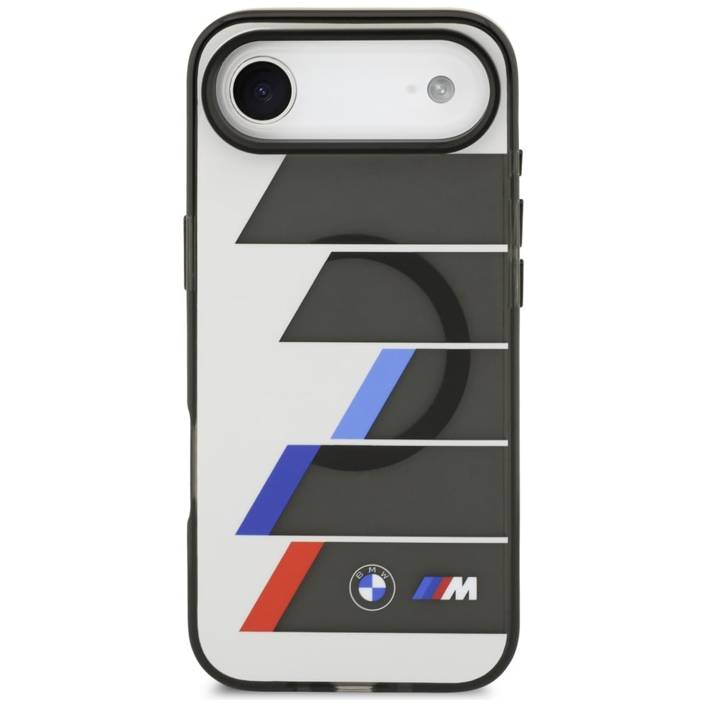 BMW M IML Metal Buttons Tricolor Lines MagSafe-etui til iPhone Air - grå