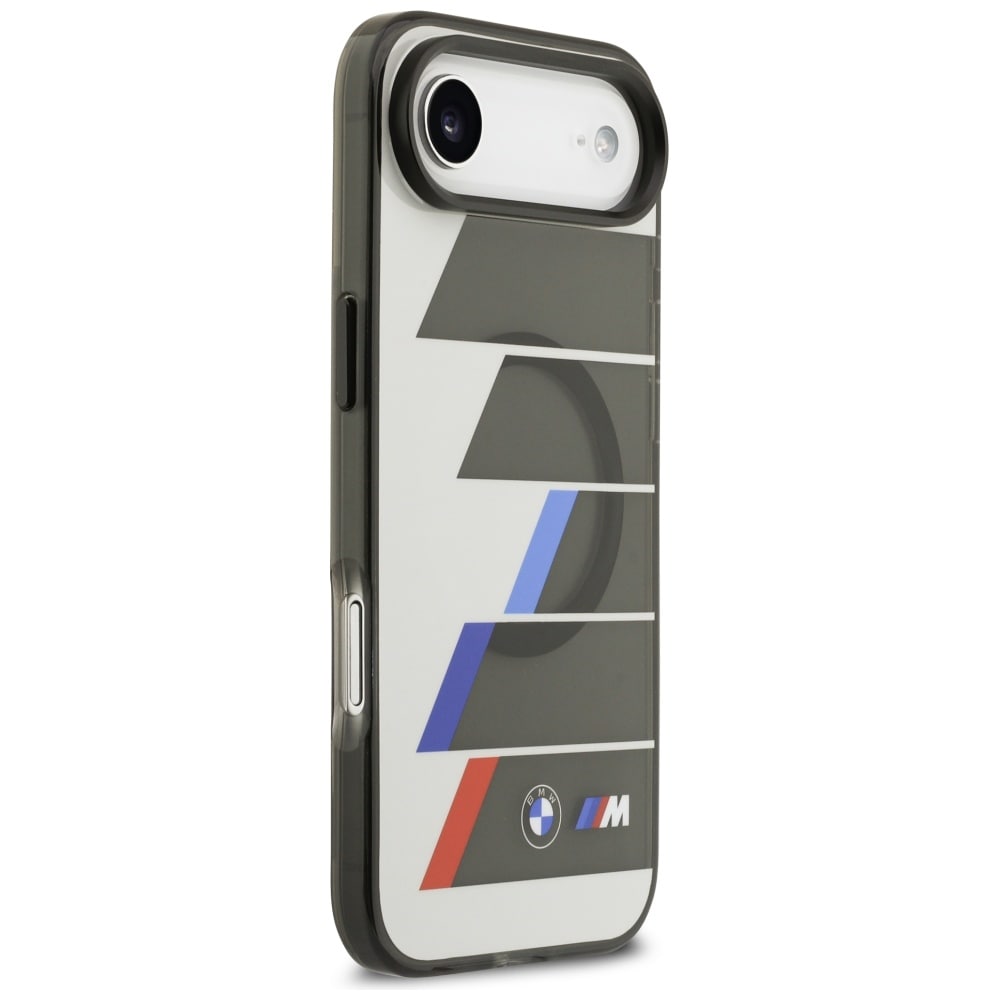 BMW M IML Metal Buttons Tricolor Lines MagSafe-etui til iPhone Air - grå