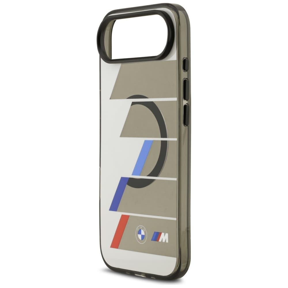 BMW M IML Metal Buttons Tricolor Lines MagSafe-etui til iPhone Air - grå