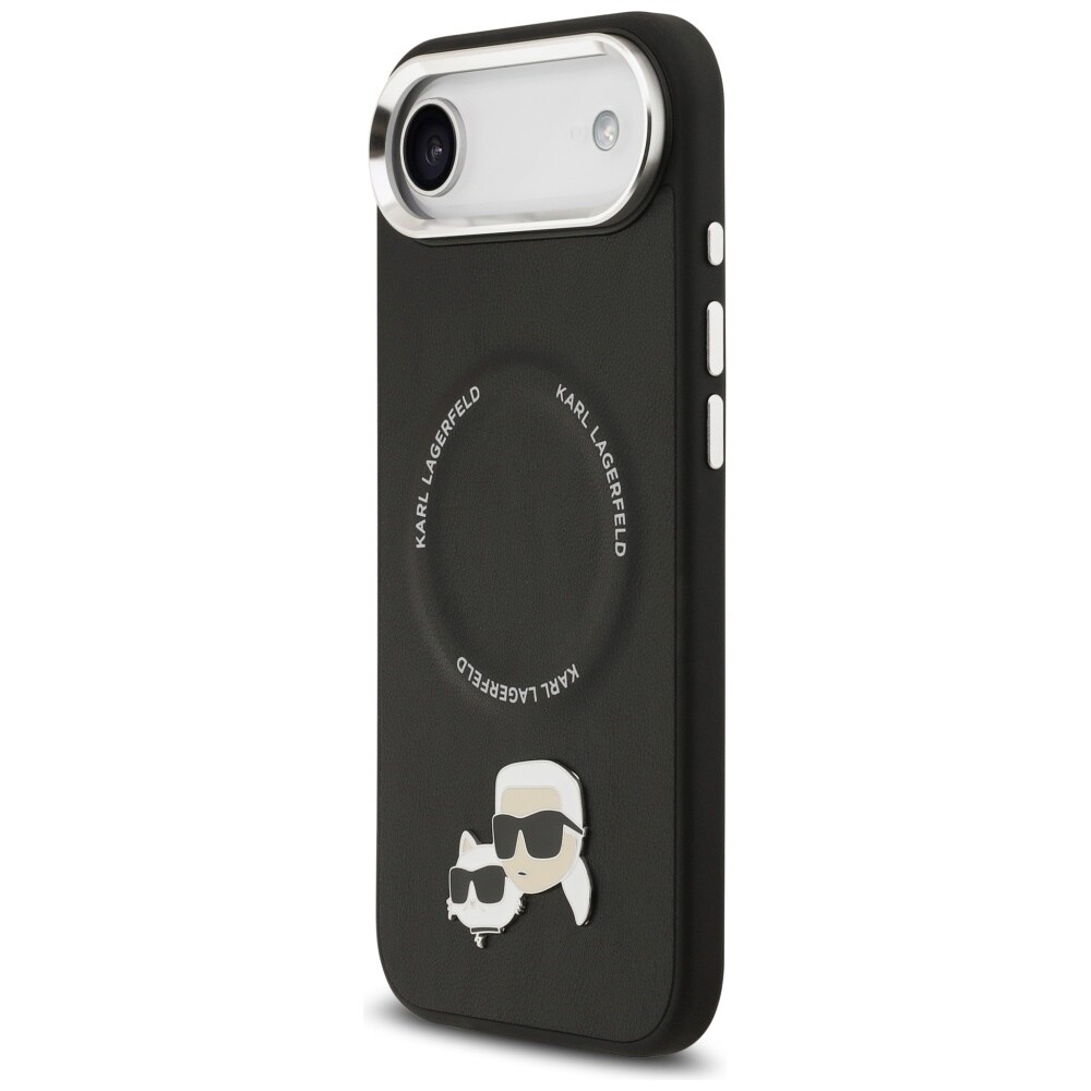 Karl Lagerfeld Karl & Choupette Pins MagSafe-etui til iPhone Air - Sort