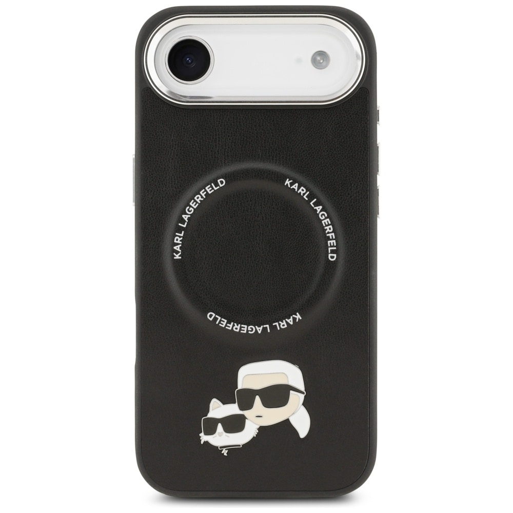 Karl Lagerfeld Karl & Choupette Pins MagSafe-etui til iPhone Air - Sort