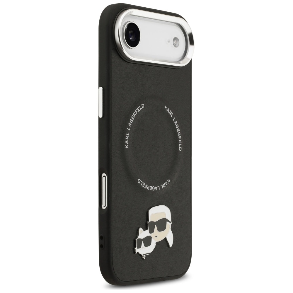 Karl Lagerfeld Karl & Choupette Pins MagSafe-etui til iPhone Air - Sort