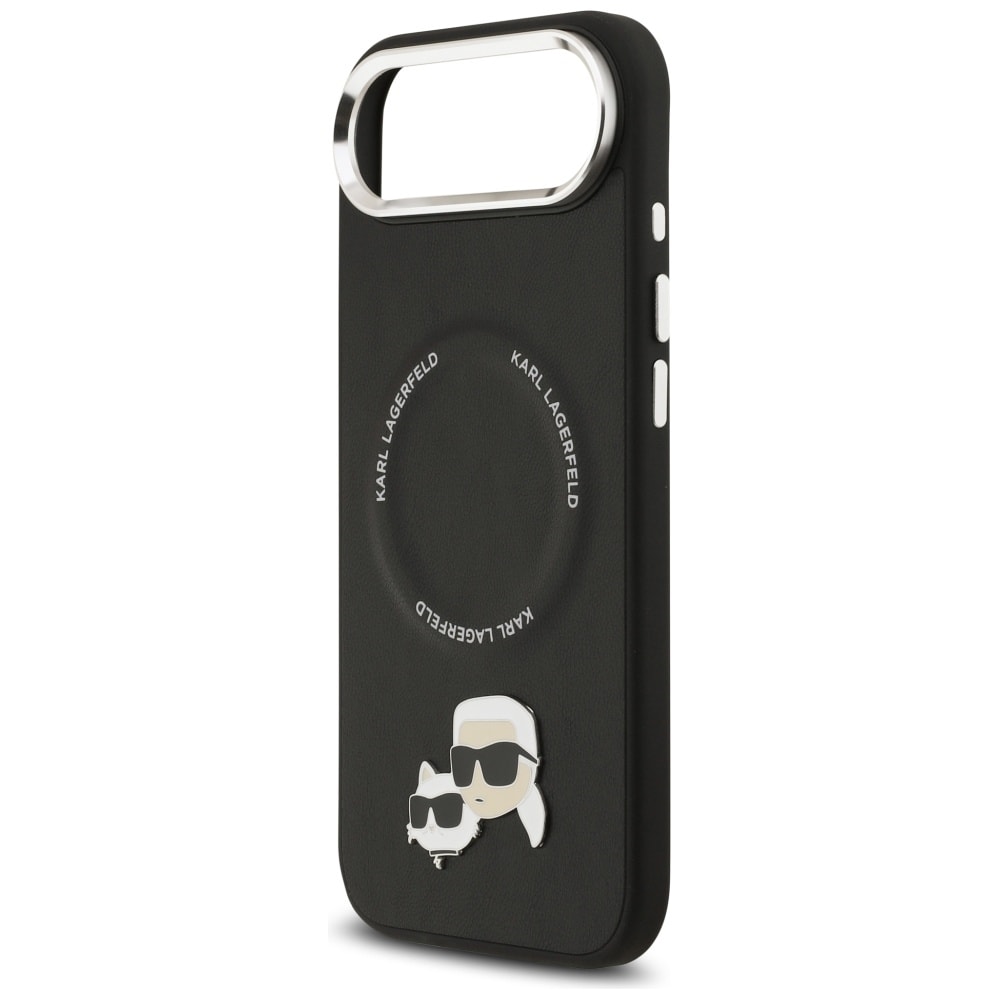 Karl Lagerfeld Karl & Choupette Pins MagSafe-etui til iPhone Air - Sort