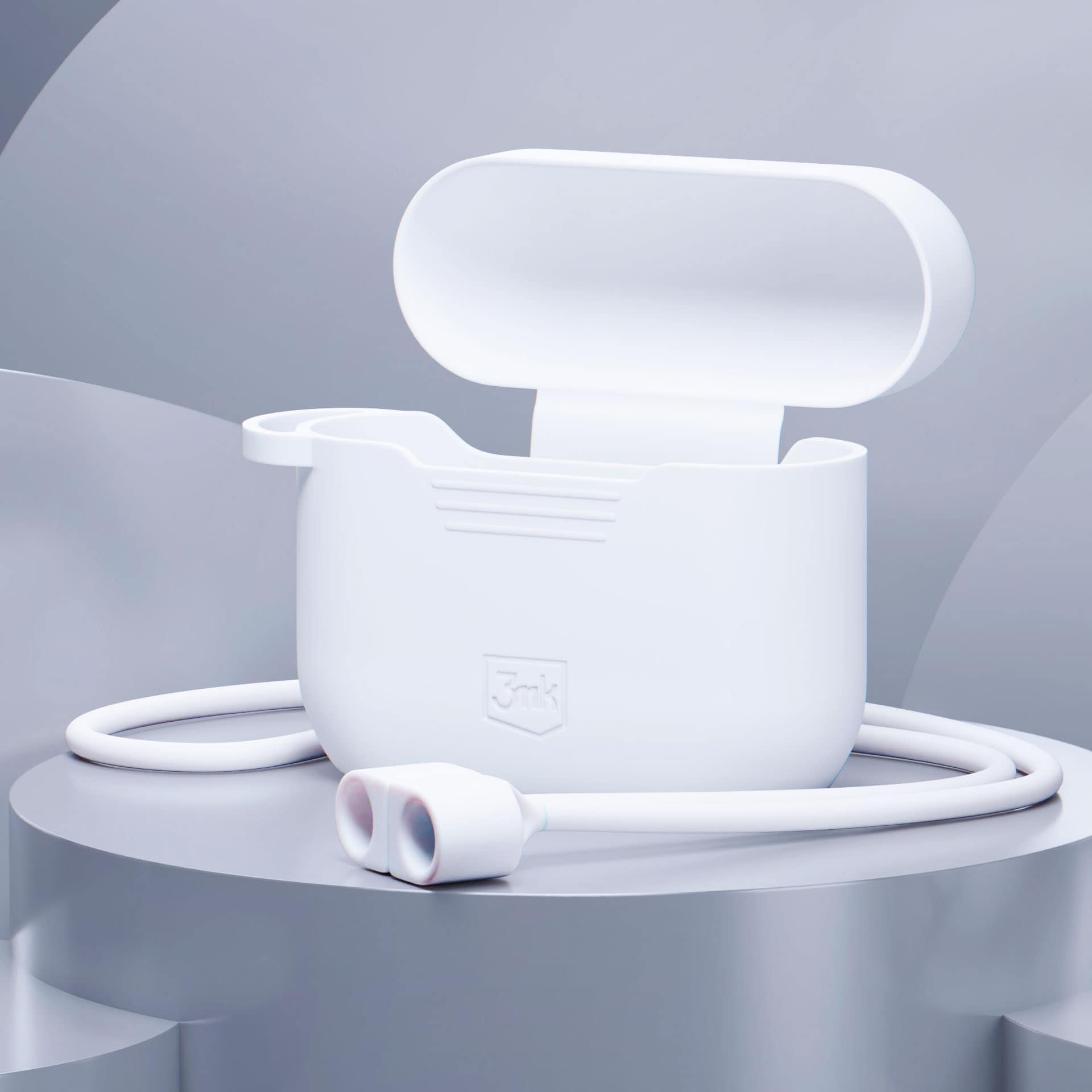 3mk AirPods-etui i silikone til AirPods Pro 3 - Hvid