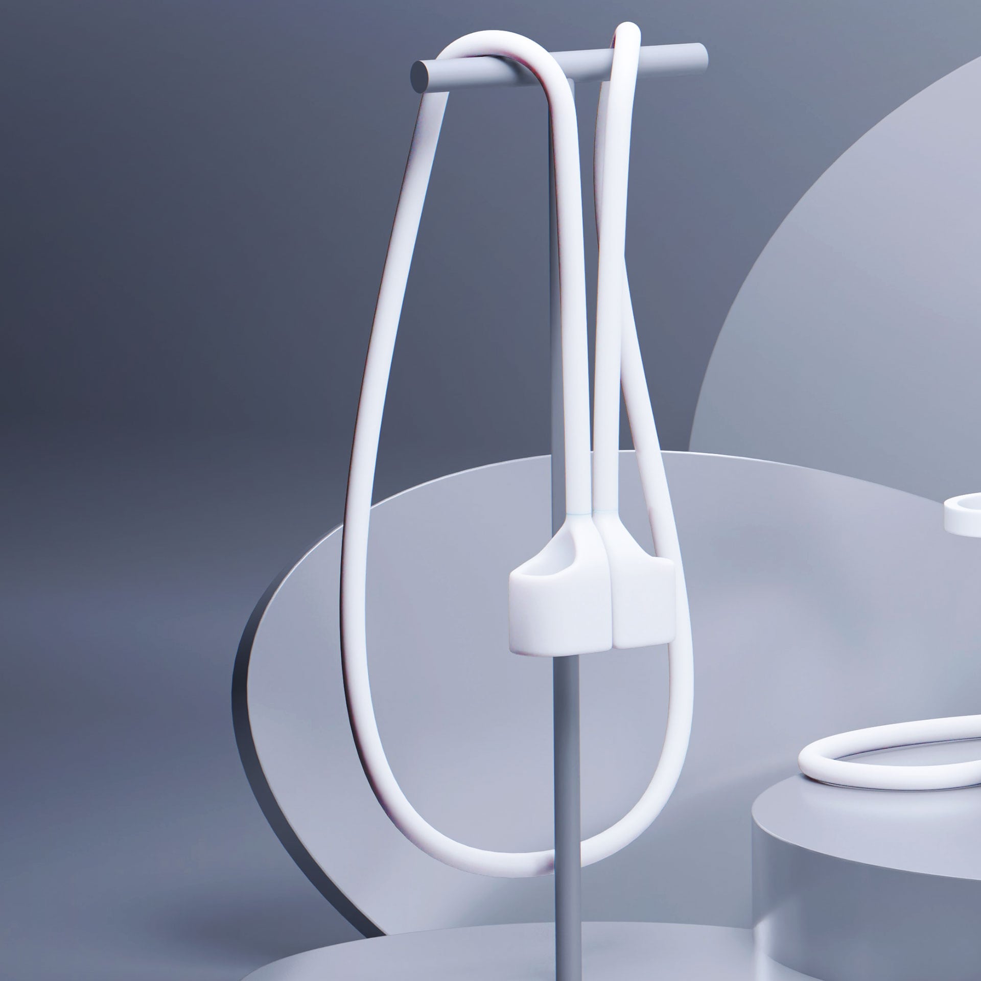 3mk AirPods-etui i silikone til AirPods Pro 3 - Hvid