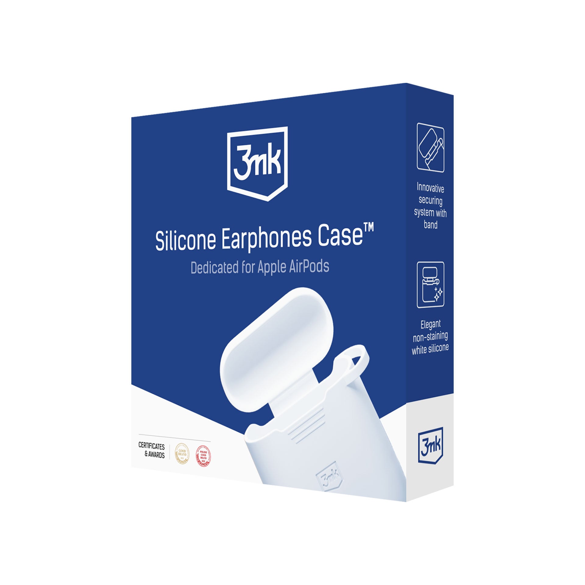 3mk AirPods-etui i silikone til AirPods Pro 3 - Hvid