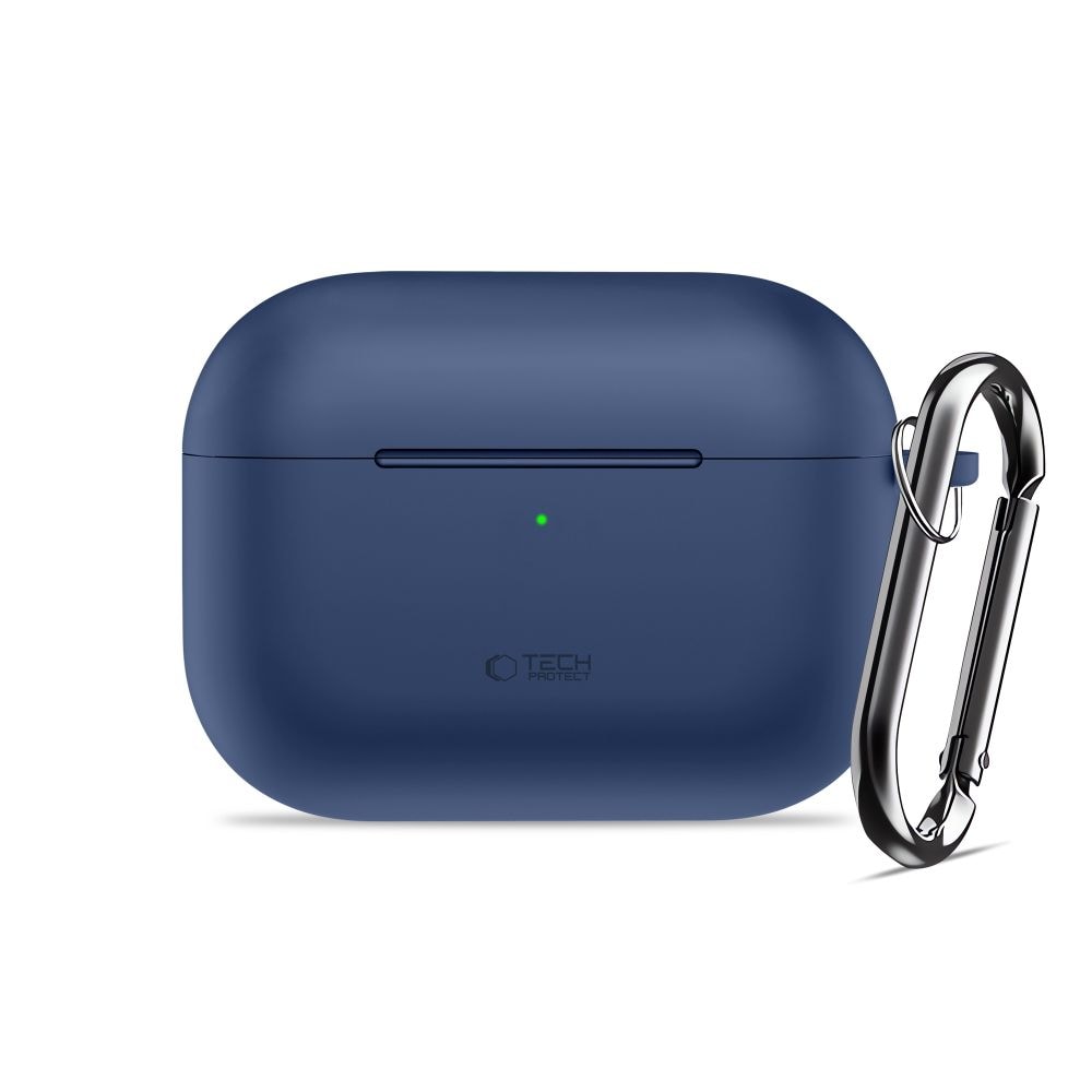 Tech-Protect Silicone Hook Case til AirPods Pro - Marineblå