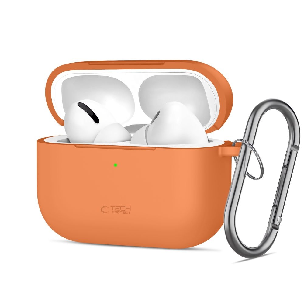 Tech-Protect Silicone Hook-etui til AirPods Pro - orange