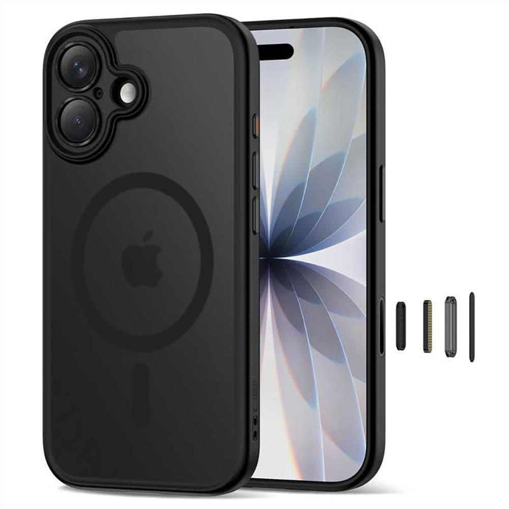 Tech-Protect Magpeak Magsafe CC-etui til iPhone 17 - mat sort