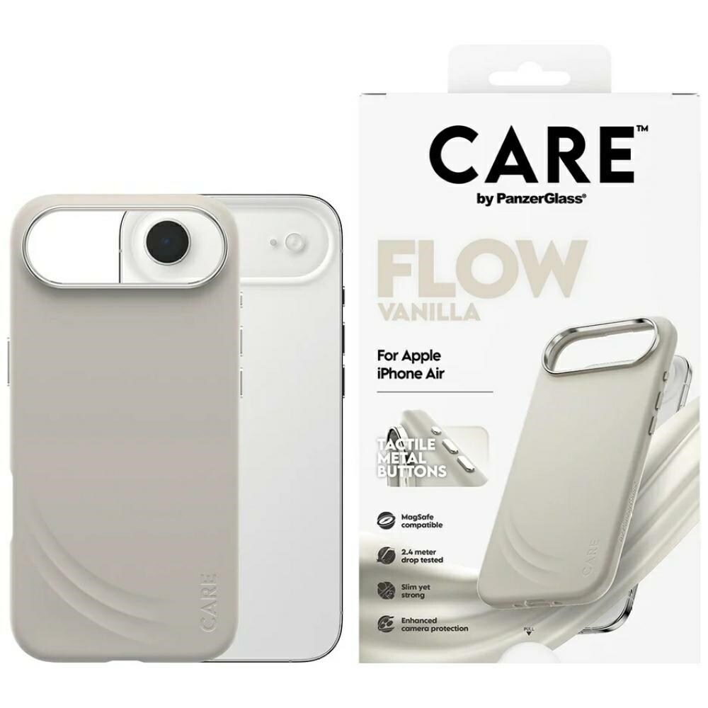 CARE by PanzerGlass FLOW MagSafe-etui til iPhone Air - Beige