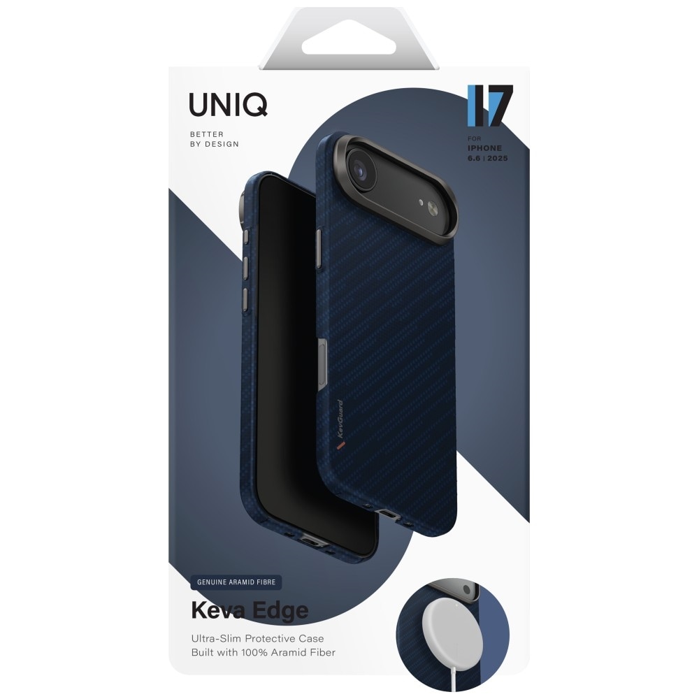 Uniq Keva EDGE Magclick opladningsetui til iPhone Air - Blå