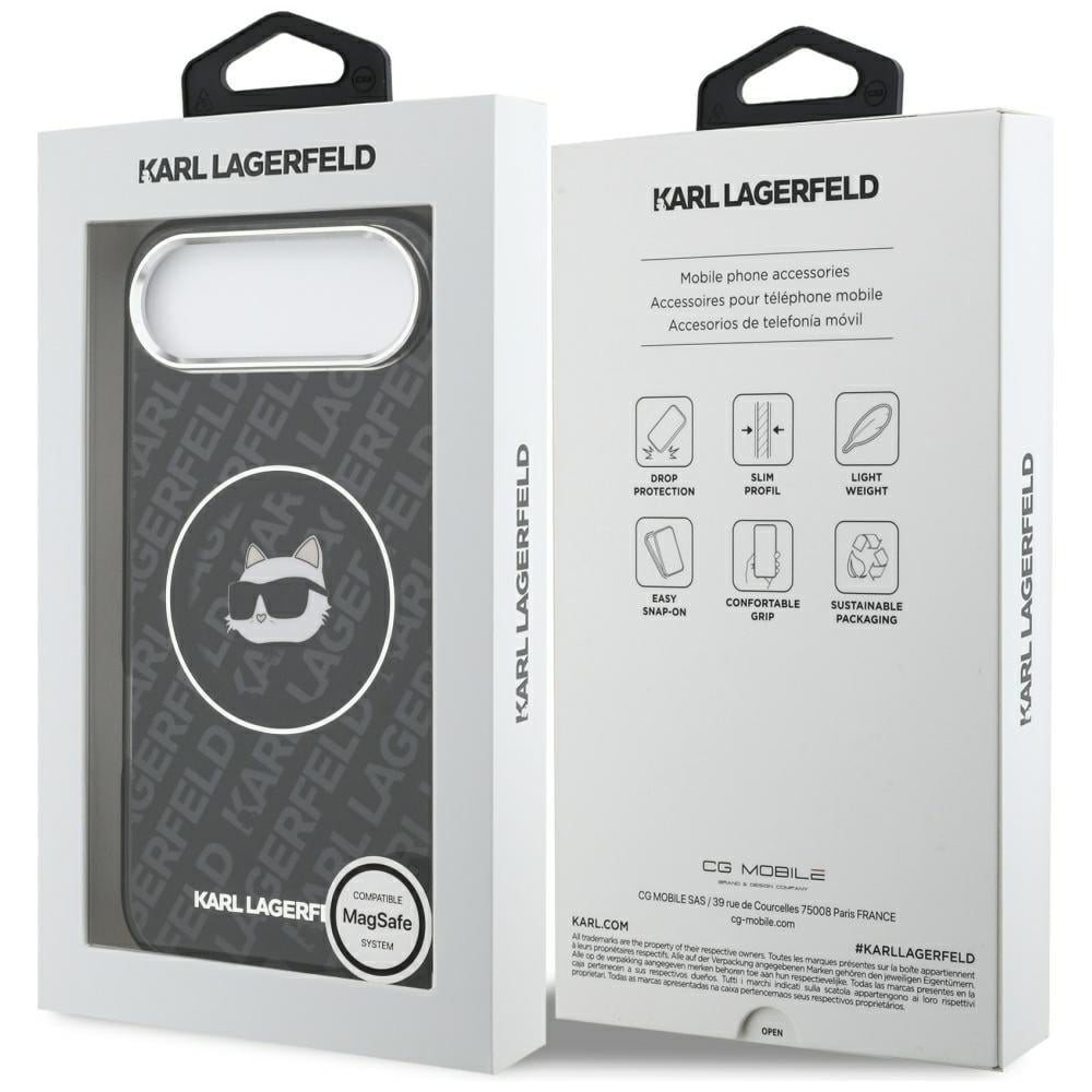 Karl Lagerfeld IML Choupette Head Logo MagSafe iPhone Air Case - Sort