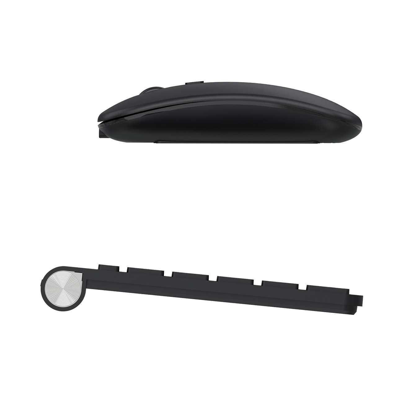 Wozinsky Trådløst tastatur + kompakt mus - svart (engelsk tastatur)