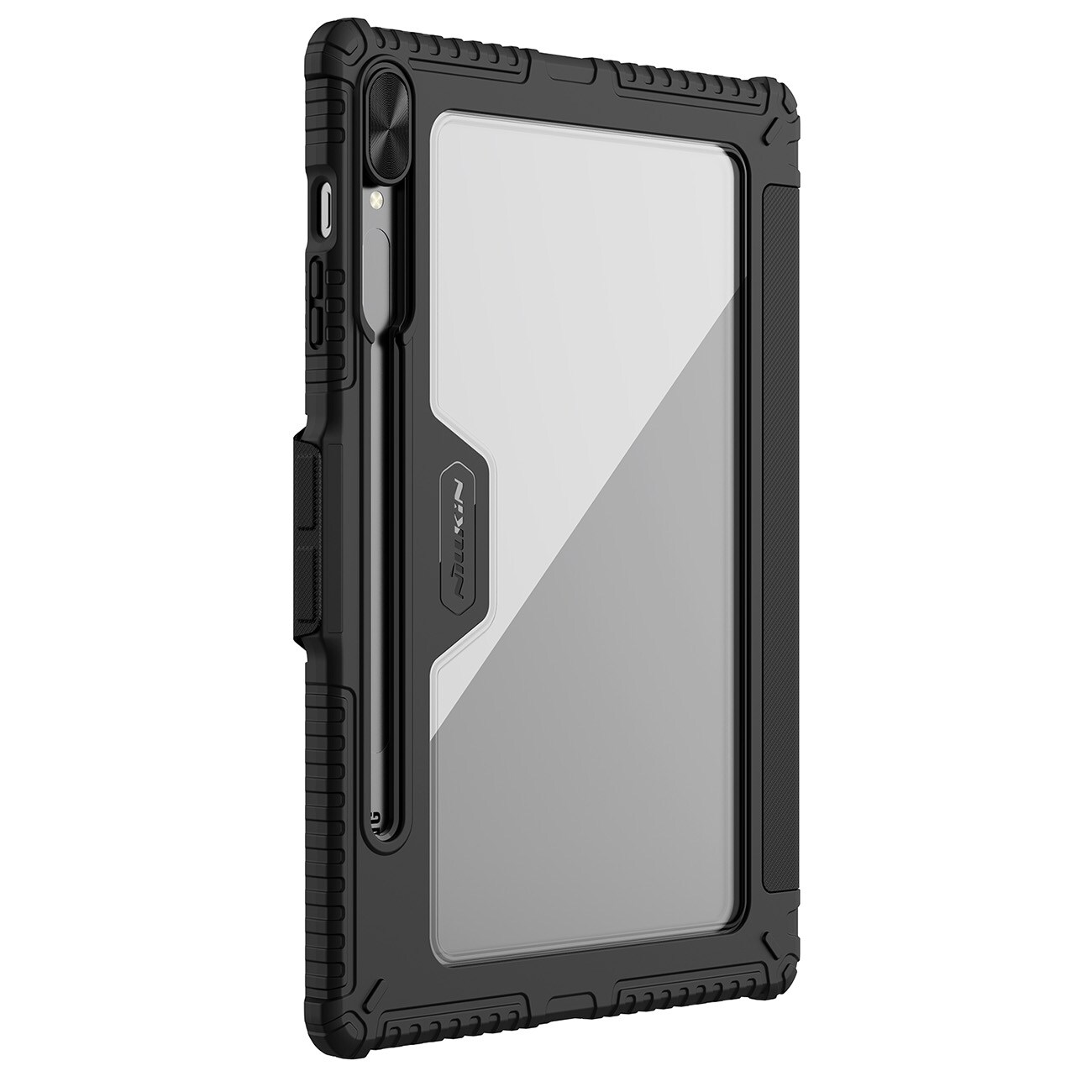 Nillkin Bumper Leather Case Pro-etui til Samsung Galaxy Tab S9+ - sort