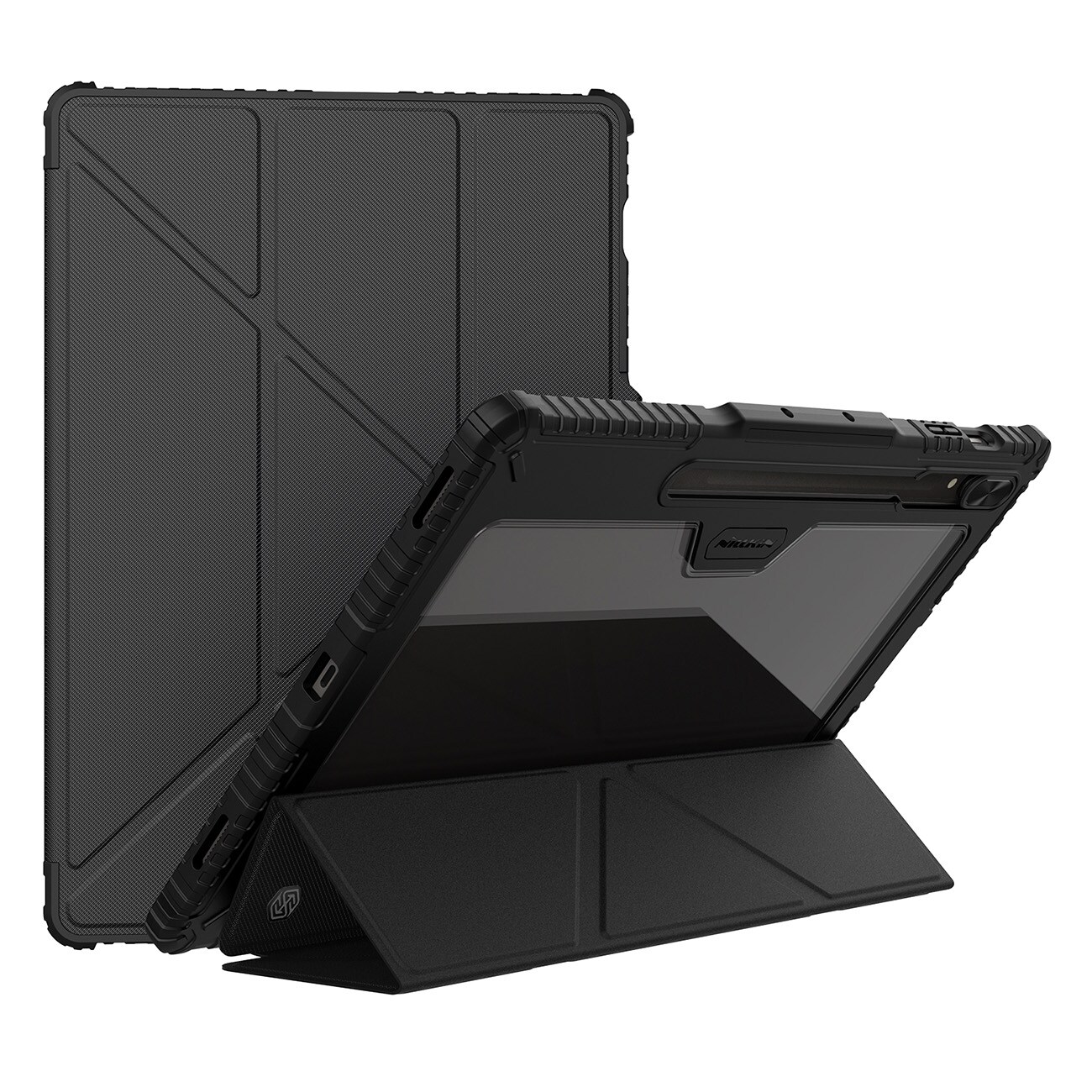 Nillkin Bumper Leather Case Pro-etui til Samsung Galaxy Tab S9+ - sort