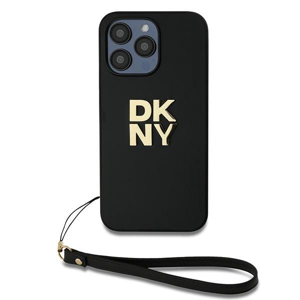 DKNY Håndledsrem Stock Logo etui til iPhone 14 Pro - sort