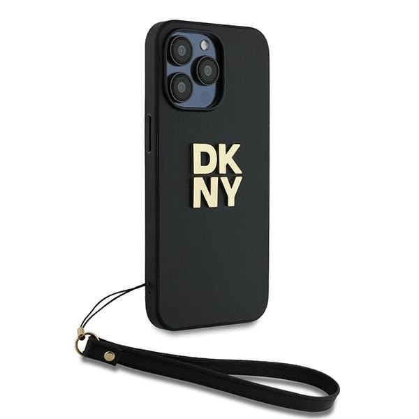 DKNY Håndledsrem Stock Logo etui til iPhone 14 Pro - sort