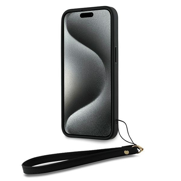 DKNY Håndledsrem Stock Logo etui til iPhone 14 Pro - sort
