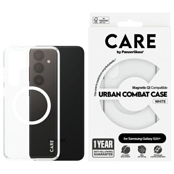 CARE by PanzerGlass Flagship QI-etui til Samsung Galaxy S24+ - Transparent