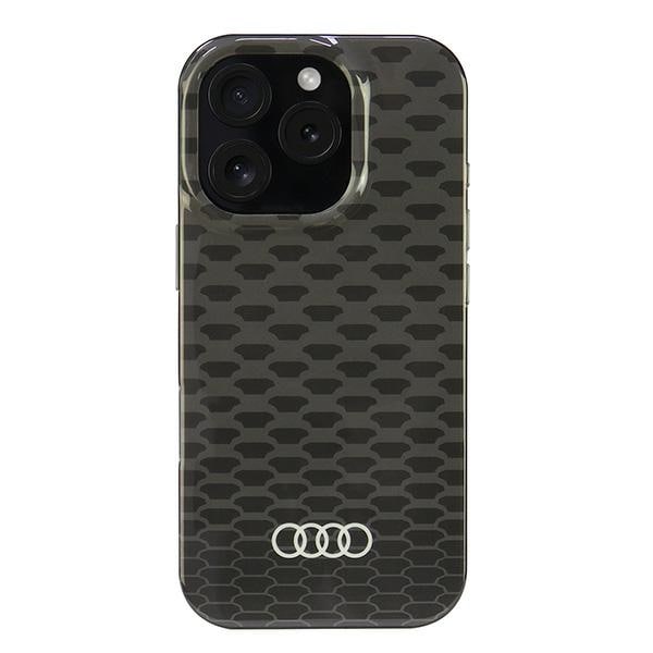 Audi IML Stitching Pattern MagSafe iPhone 16 Pro 6,3" sort/sort hardcase AU-IMLMIP16P-Q5/D3-BK