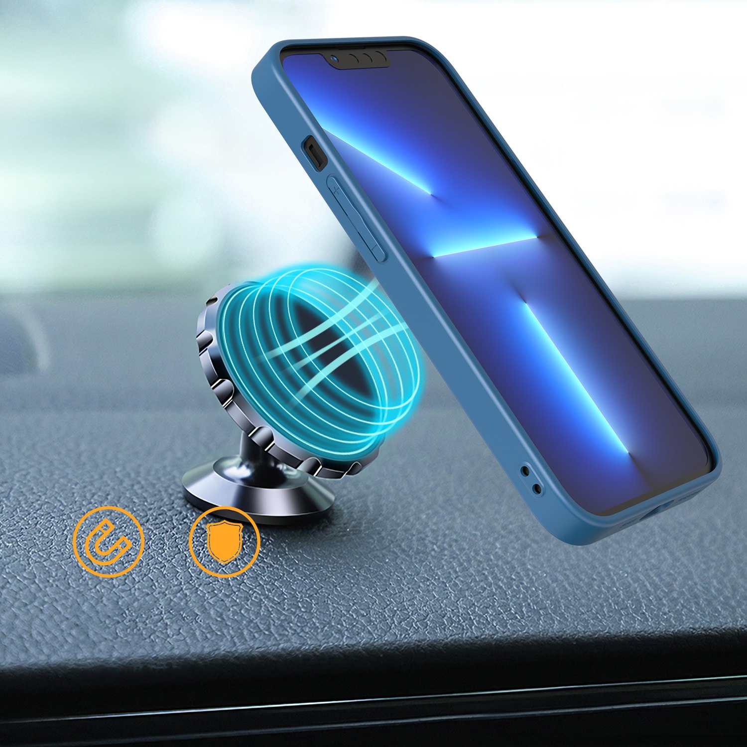 Nyt Kickstand-etui til iPhone 12 Pro med stativ sort