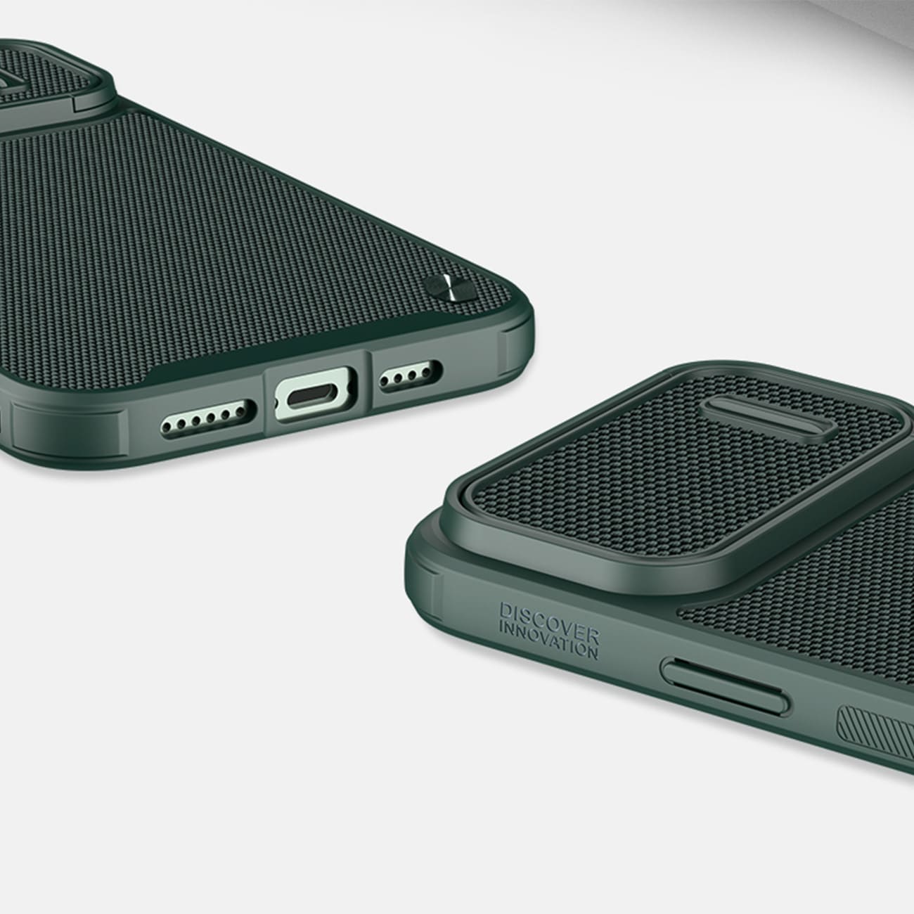 Nillkin Textured S Case til iPhone 14 Plus, pansret cover med kameradæksel, blå