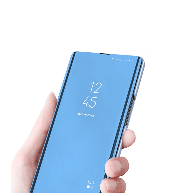 Clear View Case-etui til Nothing Telefon 1 flip-etui sort