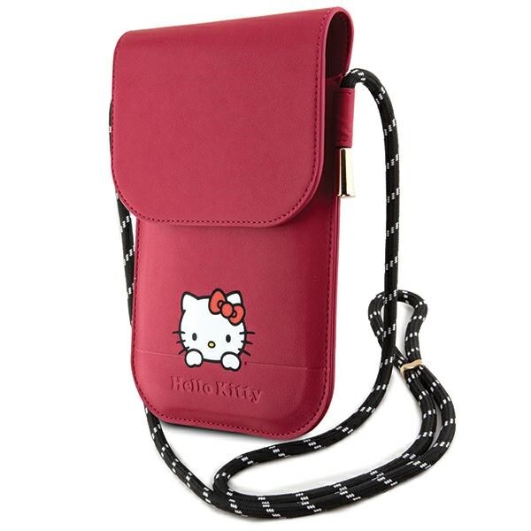 Hello Kitty Daydreaming Cord taske i læder - pink