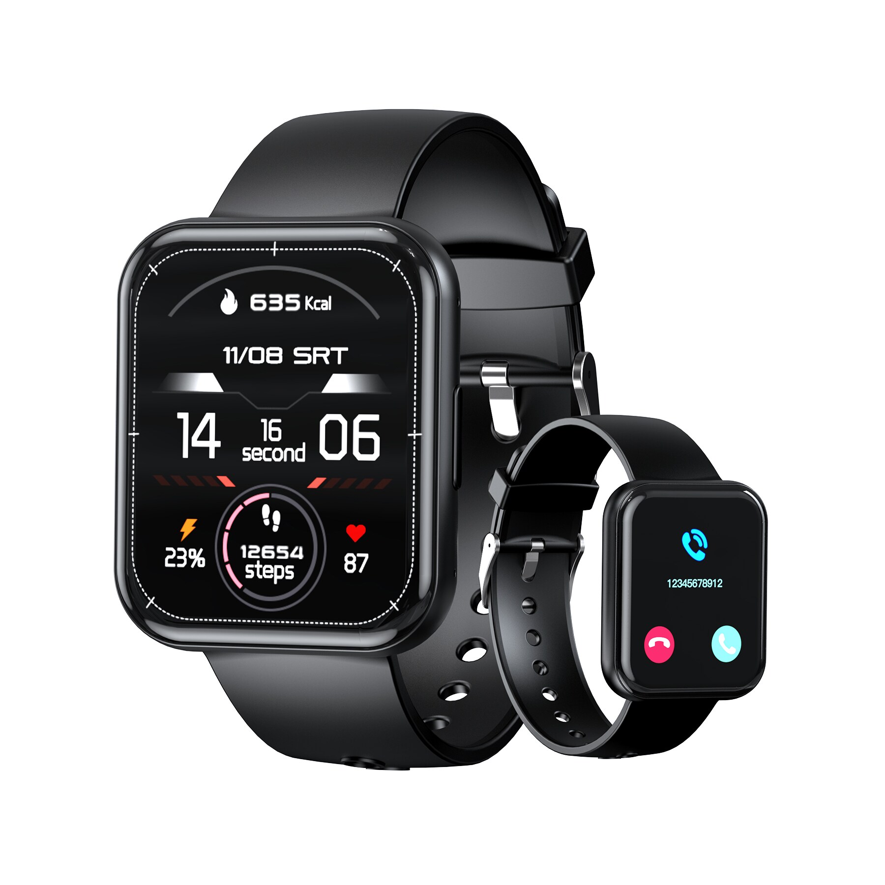 Choetech WT001 smartwatch med IP67-funktion til besvarelse af opkald - sort