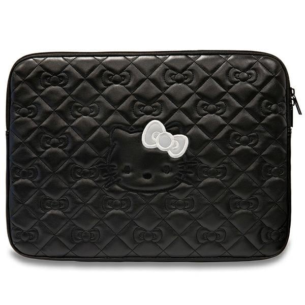 Hello Kitty Zip PU Quilted Bows-taske til en 14" bærbar computer - sort