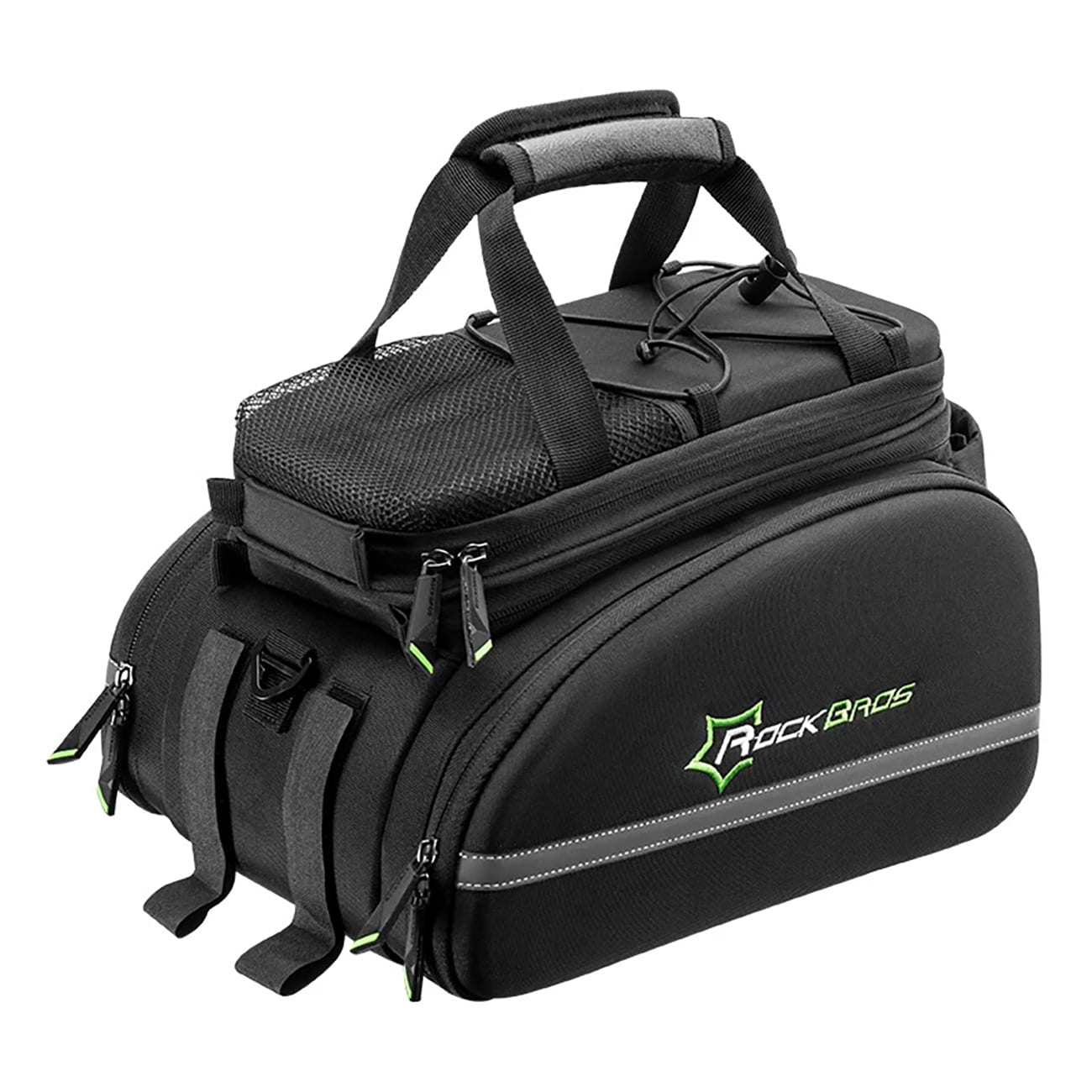 Rockbros A6-03BK cykeltaske til bagagerum 35 l med udfoldelige lommer - sort