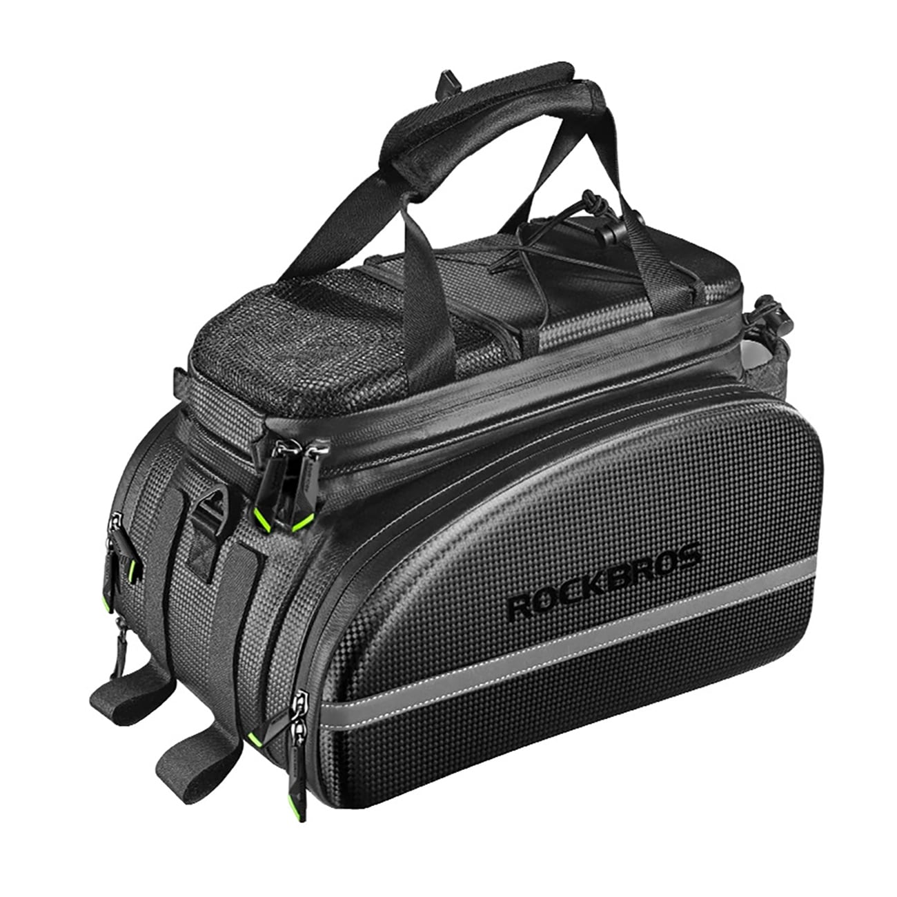 Rockbros A6-6 cykeltaske til bagagerum, 35 l, med udfoldelige lommer - sort