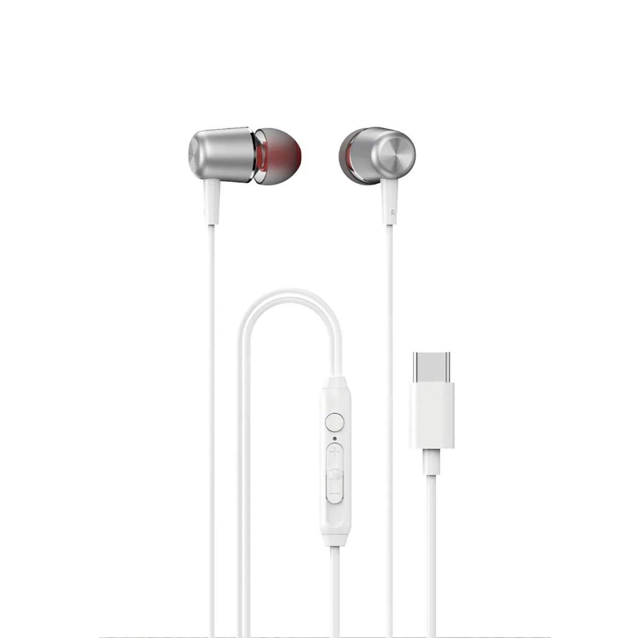 Dudao X1PROT In-Ear USB-C-hovedtelefoner med ledning 1,2 m - Hvid