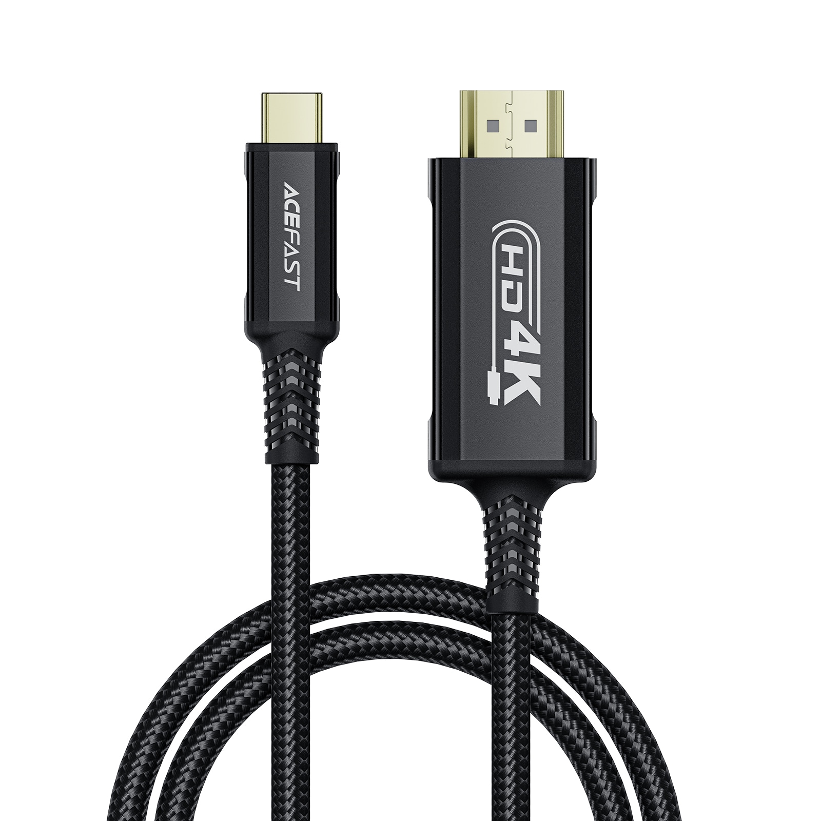 Acefast C1 USB-C/HDMI-videokabel 4K 60Hz HDR 1,8m - Sort