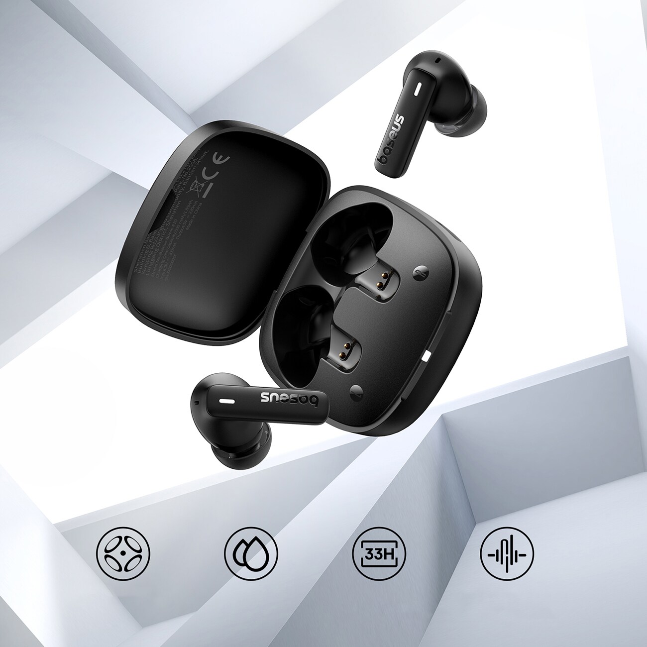 Baseus Bowie E19 TWS In-Ear trådløse hovedtelefoner - sort
