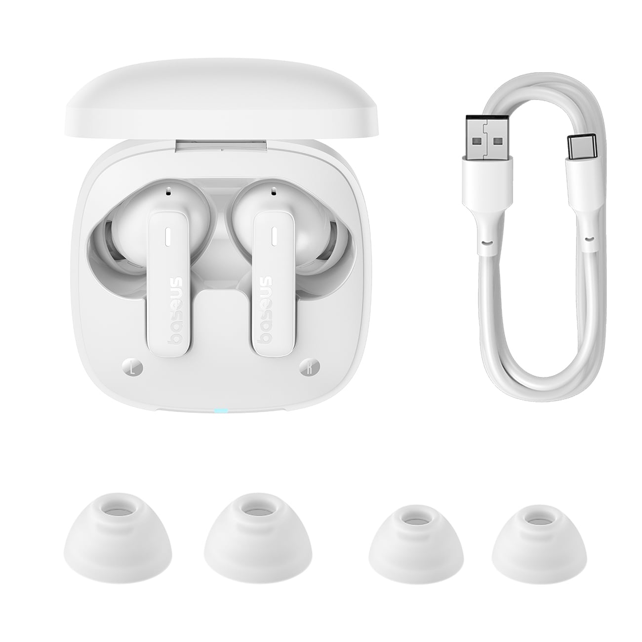 Baseus Bowie E19 TWS In-Ear trådløse hovedtelefoner - hvid