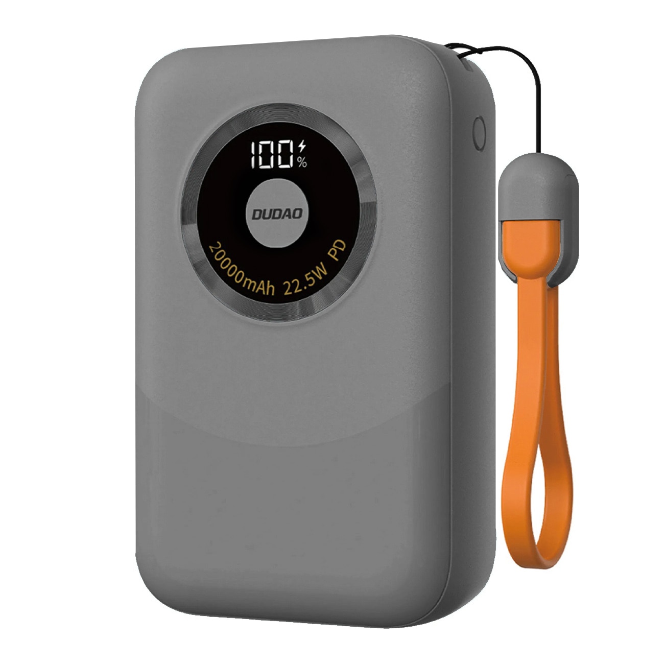 Powerbank Dudao K21 Mini 10000mAh 22.5W USB-A / USB-C - grå