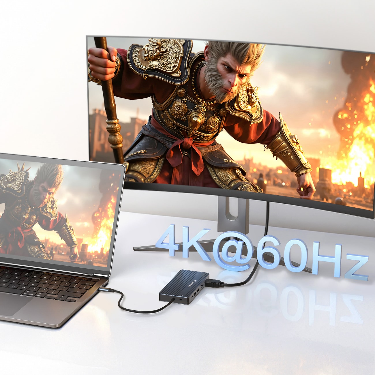 USB-C Hub 14 i 1 Wozinsky WDS03Y5S - aluminium, 4K til tre skærme, 100 W PD, 10 Gbps